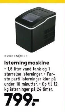 Køkkenchef isterningmaskine