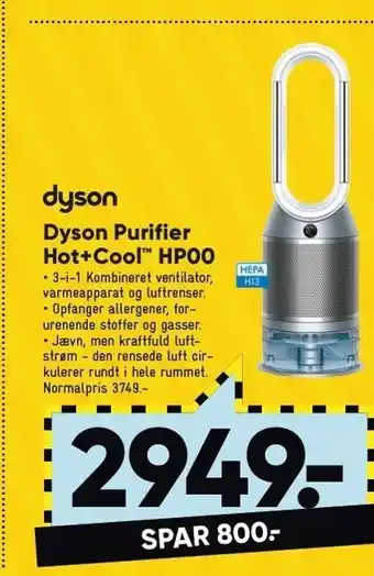 Bilka Dyson purifier hot+cool hp00 tilbud