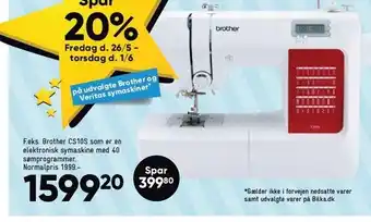 Bilka Brother cs10s elektronisk symaskine tilbud