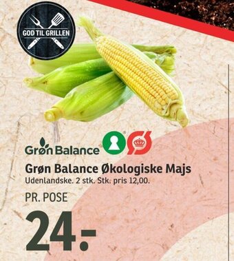 SPAR Grøn Balance Økologiske Majs tilbud