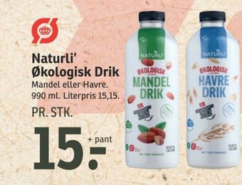 SPAR Naturli' Økologisk Drik tilbud