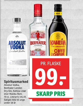 SPAR Spiritusmarked tilbud
