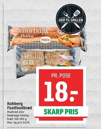 SPAR Kohberg Fastfoodbrød tilbud