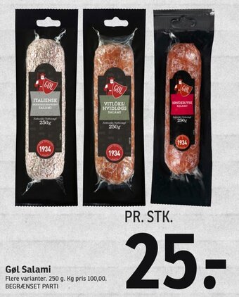 SPAR Gøl Salami tilbud