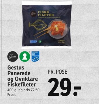 SPAR Gestus Panerede og Ovnklare Fiskefileter tilbud