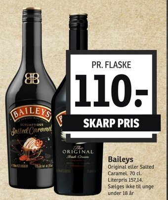 SPAR Baileys Original eller Salted Caramel. 70 cl. tilbud