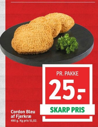 Cordon Bleu af Fjerkræ