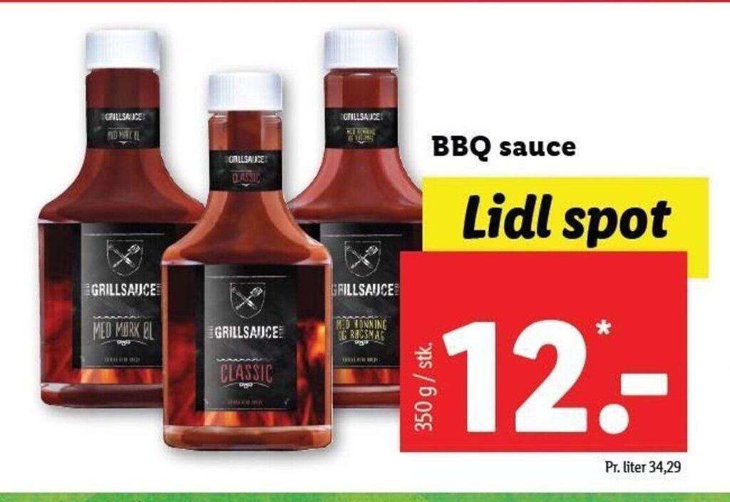 BBQ sauce tilbud hos Lidl
