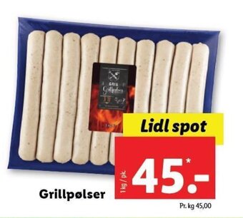 Lidl Grillpølser tilbud