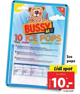 Ice pops