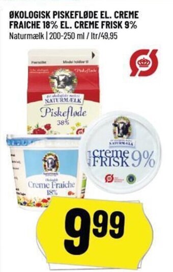Løvbjerg ØKOLOGISK PISKEFLØDE EL. CREME FRAICHE 18% EL. CREME FRISK 9% tilbud