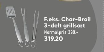 Bilka Char-broil 3-delt grillsæt tilbud