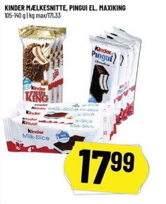 Løvbjerg KINDER MÆLKESNITTE, PINGUI EL. MAXIKING tilbud