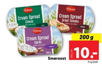 Lidl Smøreost tilbud