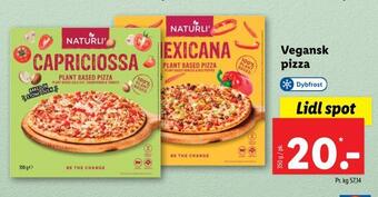 Lidl Vegansk pizza tilbud