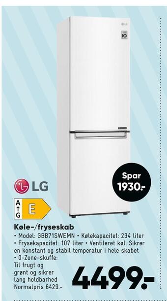 Bilka Køle-/fryseskab tilbud