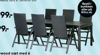 Bilka Santorini stol tilbud