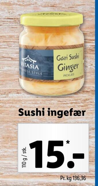 Lidl Sushi ingefær tilbud