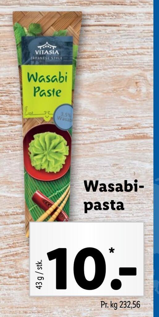 Wasabi pasta tilbud hos Lidl