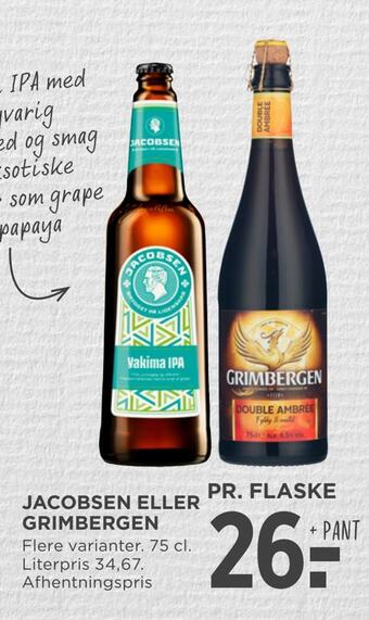 MENY Jacobsen eller grimbergen tilbud