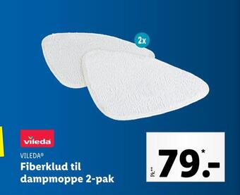 Lidl Fiberklud til dampmoppe 2-pak tilbud