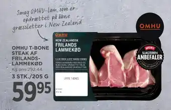 MENY Omhu t­bone steak af frilands­ lammekød tilbud