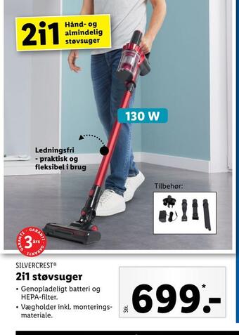 Lidl 2i1 støvsuger tilbud
