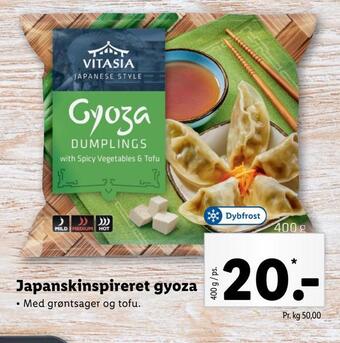 Lidl Japanskinspireret gyoza tilbud