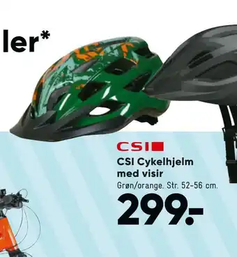 Bilka Csi cykelhjelm med visir tilbud