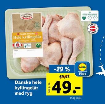 Lidl Danske hele kyllingelår med ryg tilbud