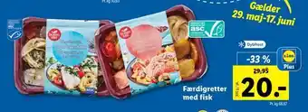 Lidl Færdigretter med fisk tilbud