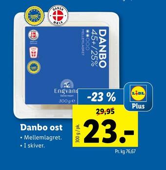 Lidl Danbo ost tilbud