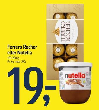 Føtex Ferrero rocher eller nutella tilbud