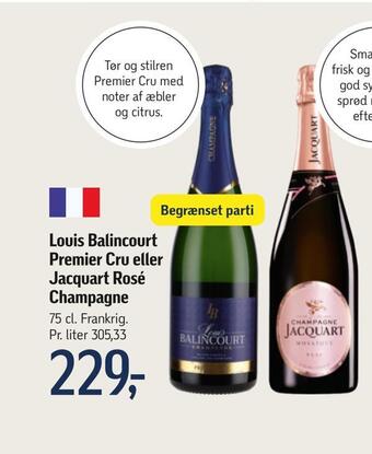 Føtex Premier cru eller jacquart rosé champagne tilbud