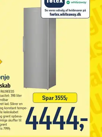 Føtex Fryseskab tilbud