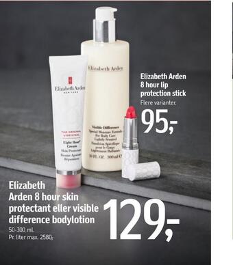 Føtex Elizabeth arden 8 hour skin protectant eller visible difference bodylotion tilbud
