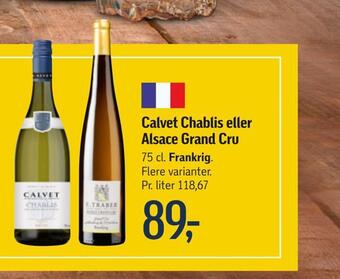 Føtex Calvet chablis eller alsace grand cru tilbud