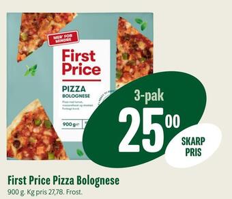 First price pizza bolognese