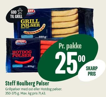 Min Købmand Steff houlberg pølser tilbud