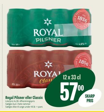 Royal pilsner eller classic