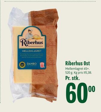 Min Købmand Riberhus ost tilbud