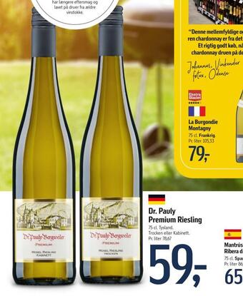 Føtex Dr. pauly premium riesling tilbud
