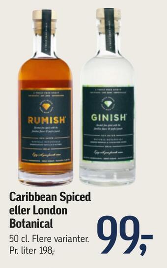 Føtex Caribbean spiced eller london botanical tilbud