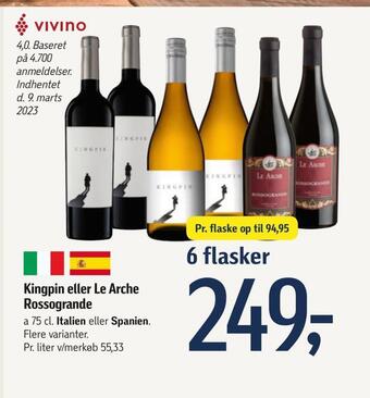 Føtex Kingpin eller le arche rossogrande tilbud