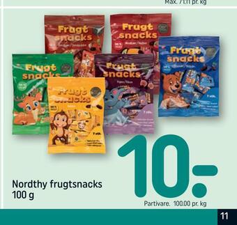 REMA 1000 Nordthy frugtsnacks tilbud