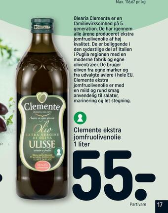 Clemente ekstra jomfruolivenolie