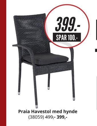 My Home Praia havestol med hynde tilbud