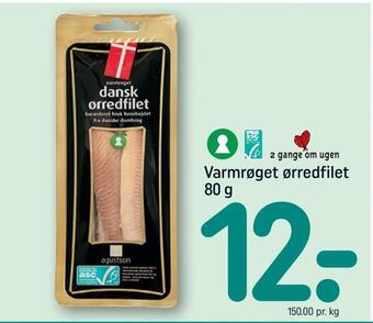 Varmrøget ørredfilet