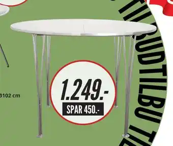 My Home Columbus spisebord ø102 cm tilbud