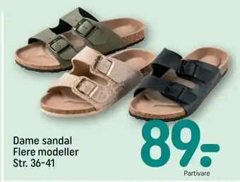 Dame sandal flere modeller
